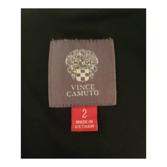 Vince Camuto fit flare black white sleeveless dress with pockets - 2 - Picture 5 of 7